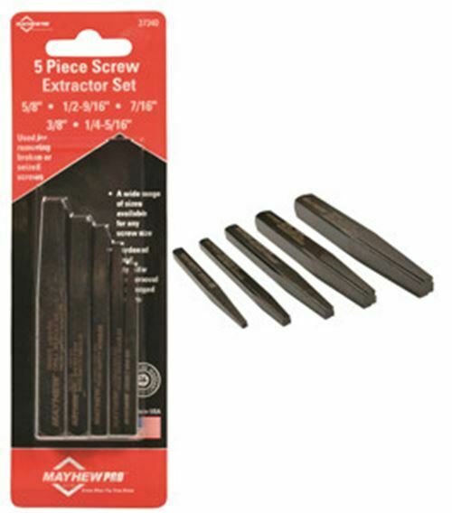 MAYHEW 5 Piece Screw Extractor Set MH37340