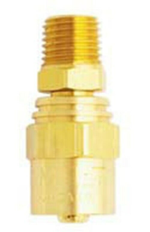 MILTON 1/4NPT Male Reusable BrassHose End MI615S