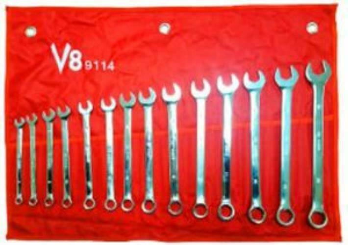 V8 TOOLS INC 14pc Long Pattern SAE Combo VT9114