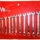 V8 TOOLS INC 14pc Long Pattern SAE Combo VT9114