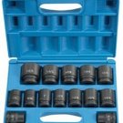 GREY PNEUMATIC 3/4" Drive 14 Piece SAEImpact Socket Set GY8038