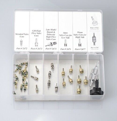 FJC INC. 37 Piece AC Valve CoreReplacement Kit FJ2680