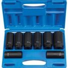 GREY PNEUMATIC 8 Piece 12 Point Metric AxleNut Socket Set GY1708SN