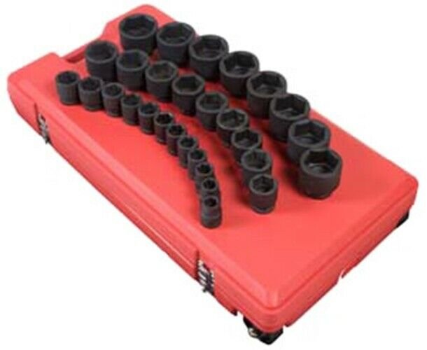 SUNEX TOOL 3/4 Drive 29 Piece SAE ShallowImpact Socket Set SU4696