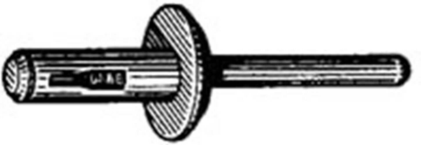 W & E SALES CO NYLON BLIND RIVET-BLACK 6.3MM WE2266