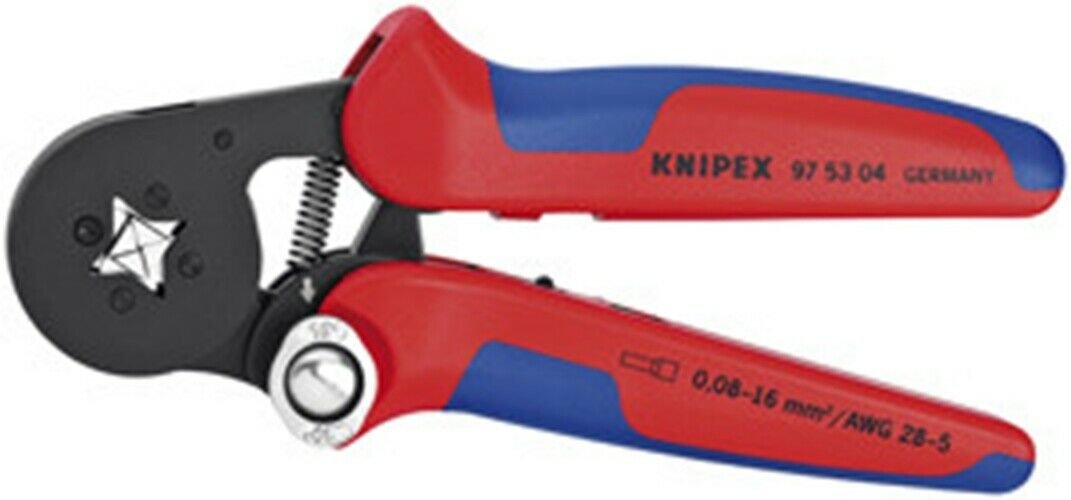 KNIPEX 7-1/4" Self Adjusting CrimpingPliers KX975304