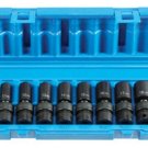 GREY PNEUMATIC 3/8" Drive Metric UniversalSemi Deep Impact Socket Set GY1210UMSD
