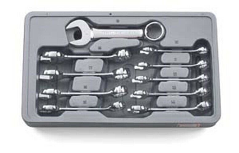 GEARWRENCH 10 Piece Stubby Wrench Set10-19MM KD81904