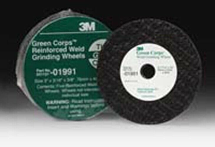 3M COMPANY 3" Green Corps Weld SlagGrinding Wheel MM01991