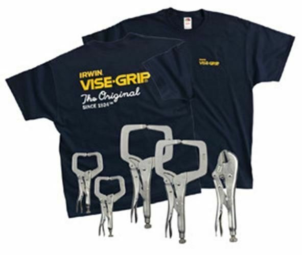 VISEGRIP 5 Piece Vise Grip WeldingSet with FREE T-Shirt VG544T