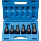 GREY PNEUMATIC 3/4" Drive 6 Piece Hex DriverMetric Set GY8196MH