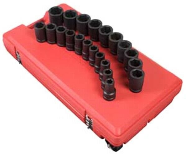 SUNEX TOOL 1" Drive Deep 21 Piece SAEImpact Socket Set SU5693