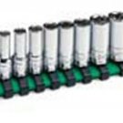 SK HAND TOOL 10 Pc 1/4" Dr 6Pt SAE SemiDeep Chrome Socket Set SK41880