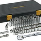 GEARWRENCH 56-Pc 3/8" Drive SAE/Metric 6pt Standard & Deep Socket Set KD80550P