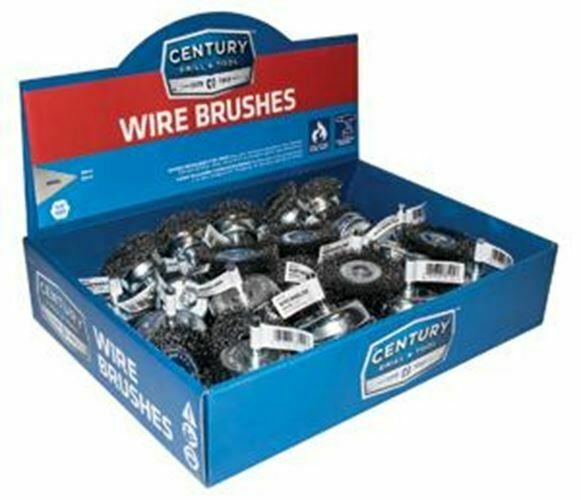 CENTURY DRILL & TOOL 30 Piece Wire Cup BrushDisplay Merchandiser CY88104