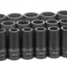 GREY PNEUMATIC 3/4" Drive 12 Point 26 PieceDeep Metric Master Set GY8126MD