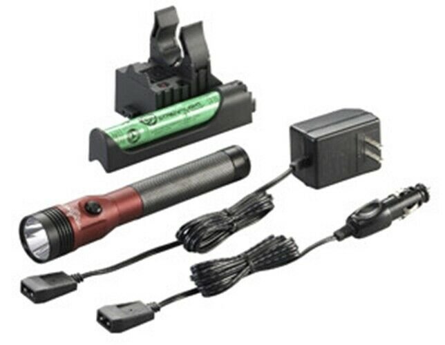STREAMLIGHT Red Stinger LED HL AC/DC withPiggyback Charger SG75484