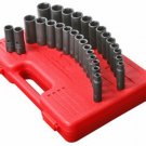 SUNEX TOOL 29 Piece 1/2" Drive Metric andSAE Impact Socket Set SU5153DD