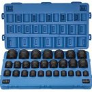 GREY PNEUMATIC 3/4" Drive  29 Piece ShallowImpact SAE Master Set GY8029