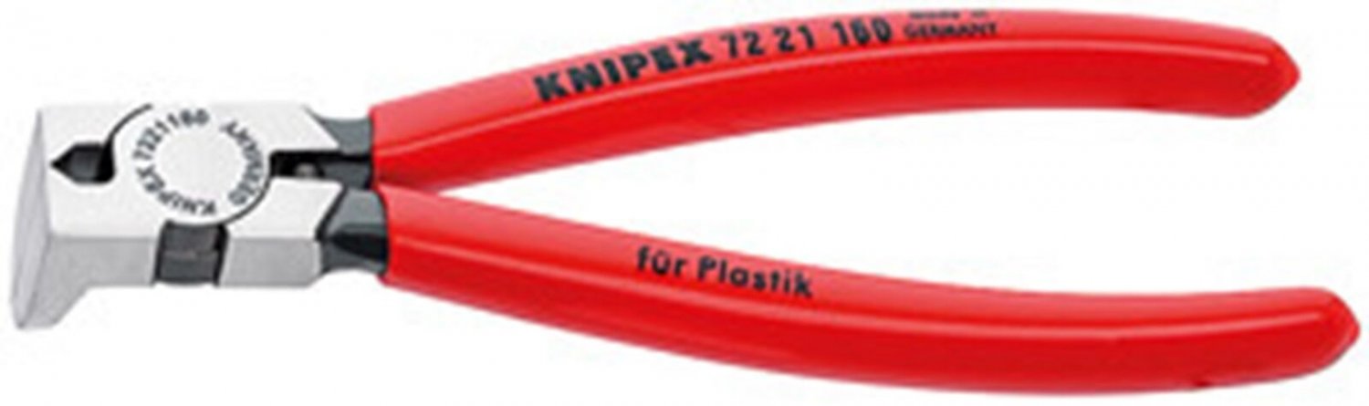 KNIPEX 6-1/4" Diagonal Flush Cuttersfor Plastic 85?? Degree KX7221160