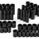 SK HAND TOOL 40 Piece 6 Point FractionalMetric Impact Socket Super Set SK4090