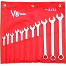 V8 TOOLS INC 11 Piece SAE Long-PatternCombo Wrench Set VT9411