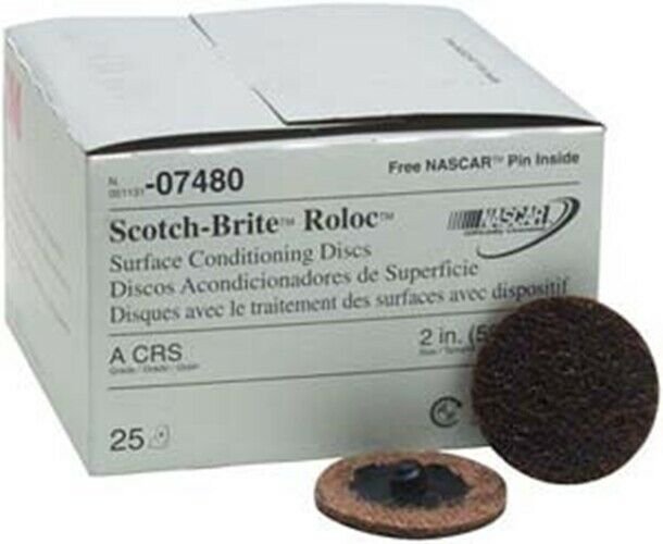 3M COMPANY 2" Coarse Roloc ConditioningCleaning Discs MM07480