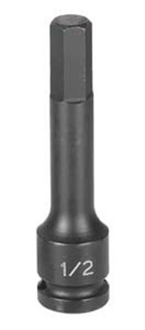 GREY PNEUMATIC 1/2" Drive x 1/2" 4" LengthHex Driver GY29164F