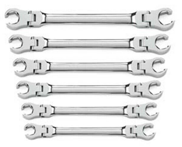 GEARWRENCH 6 Piece Metric Flex FlareNut Wrench Set KD81911