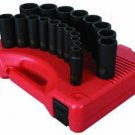 SUNEX TOOL 19 Piece 1/2" Drive SAE DeepImpact Socket Set SU2641