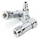 TEKZ 2-Way 1/4" Air Swivel Splitter TZ19445