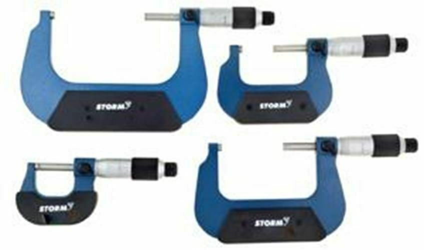 CENTRAL TOOLS INC. 4 Piece Metric Micrometer Set CE3M214