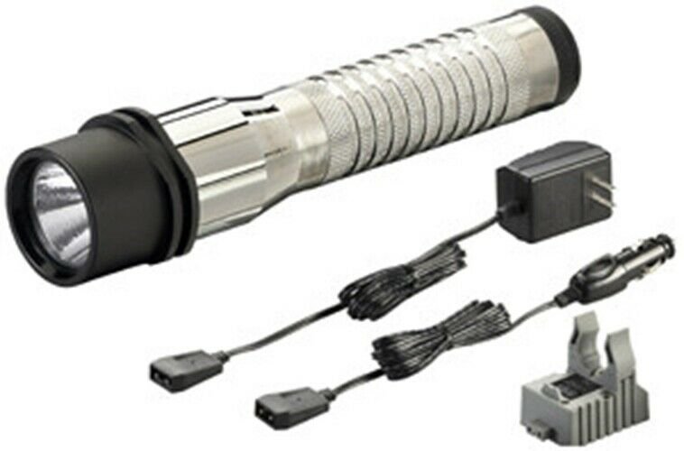 STREAMLIGHT Strion LED Anodized Chrome KitFlashlight AC/DC SG74352