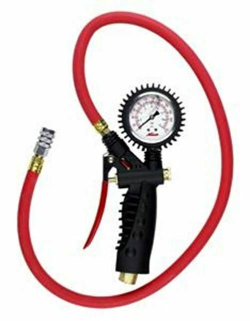 MILTON Pro Analog Pistol Grip 230PSI Inflator Gauge  36" Hose MI572A