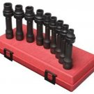 SUNEX TOOL 9 Piece 1/2" Drive Metric 12Point Driveline Impact Skt Set SU2695