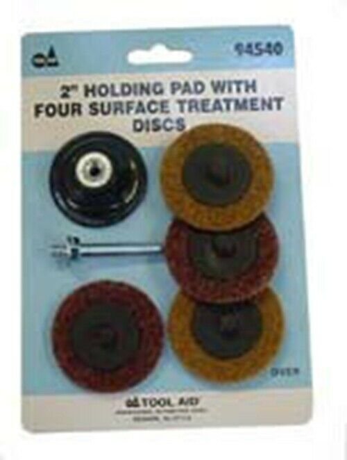 S & G TOOL AID 2" Holding Pads With FourSurface Treatment Discs TA94540