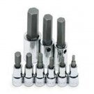 SK HAND TOOL 9 Piece Metric Hex Bit SocketSet SK19734