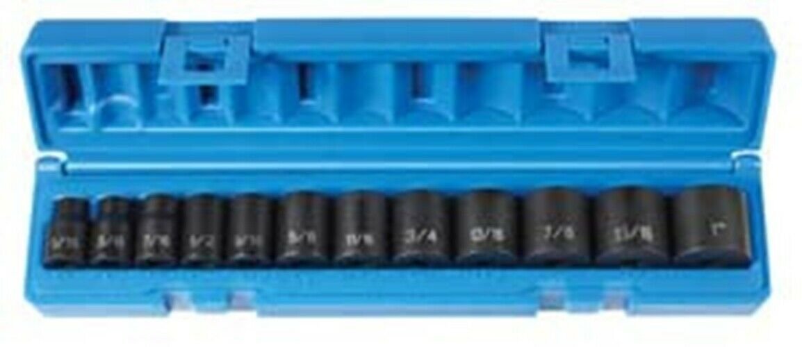 GREY PNEUMATIC 3/8" Drive 12 Piece 12 PointStandard Length Set GY1202