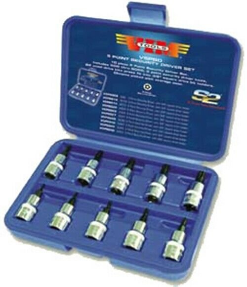 VIM TOOLS 5 Point Security Bit SocketSet VMV5PSD