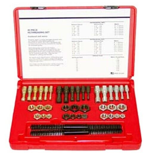 KASTAR 40 Piece Master SAE and MetricRethreader Kit KS972