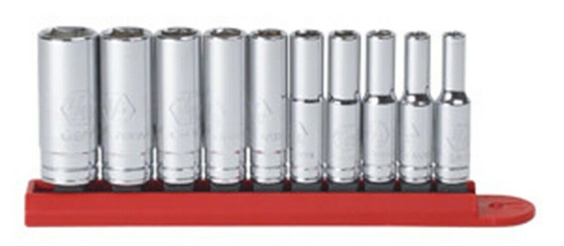 GEARWRENCH 1/4 Drive Sae 10 Pc 6 Pt MidLength Socket Set 3/16 - 9/16 KD80305S