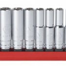 GEARWRENCH 1/4 Drive Sae 10 Pc 6 Pt MidLength Socket Set 3/16 - 9/16 KD80305S