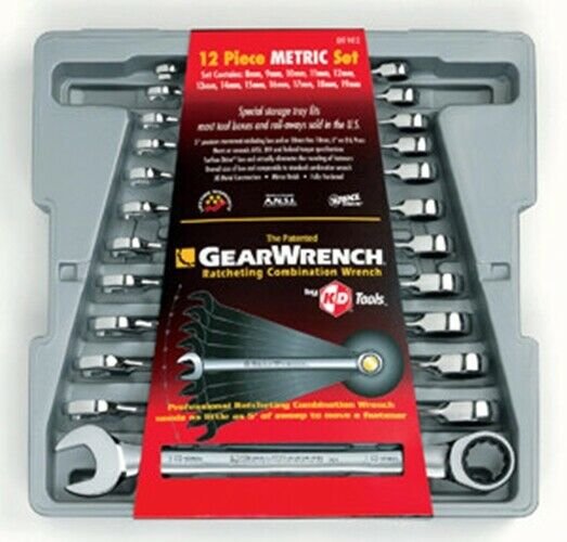 GEARWRENCH 12 Piece Metric Gear WrenchSet KD9412