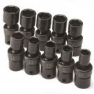 SK HAND TOOL 10 Piece 6 Point Swivel MetricImpact Socket Set SK33351