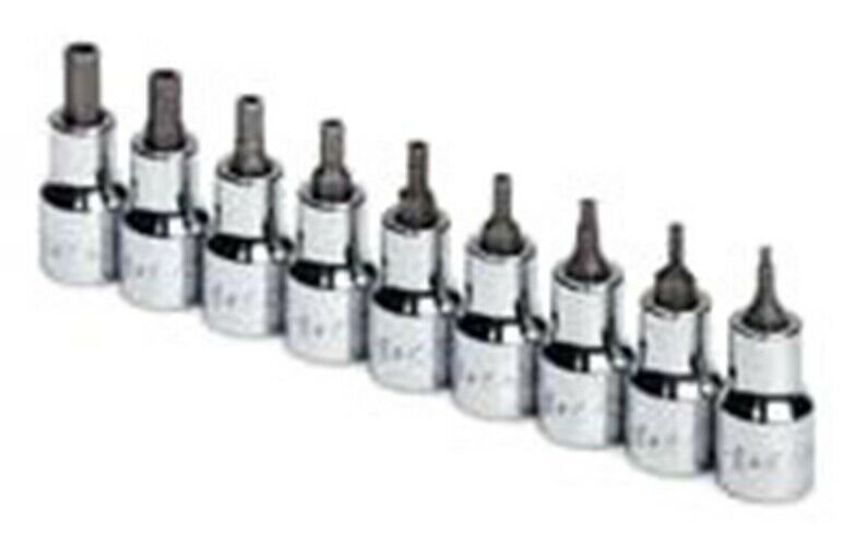 SK HAND TOOL 9 Piece Tamper Proof Hex BitSocket Set SK19749