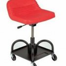 WHITESIDE Adjustable Height Red HeavyDuty Padded Shop Seat WS48005
