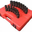 SUNEX TOOL 1/2 Drive 12 Point MetricUniversal Impact Socket Set SU2855