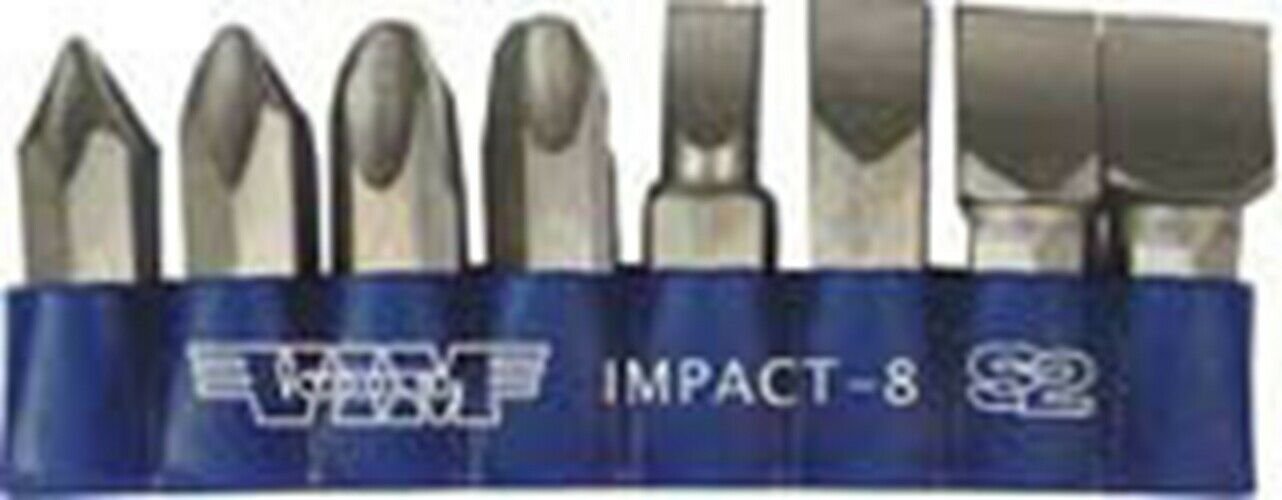 VIM TOOLS 8 Piece Replacement Bit Set VMIMPACT-8