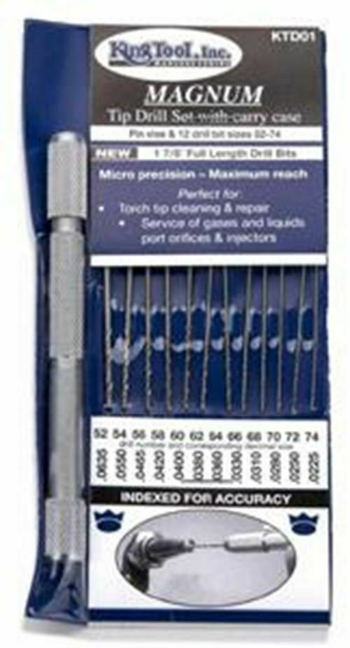 KING TOOL Indexed Tip Cleaner Drill Kit KIKTD01C