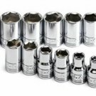 SK HAND TOOL 13 Piece 6 Point StandardSocket Set 3/8" Drive SK13